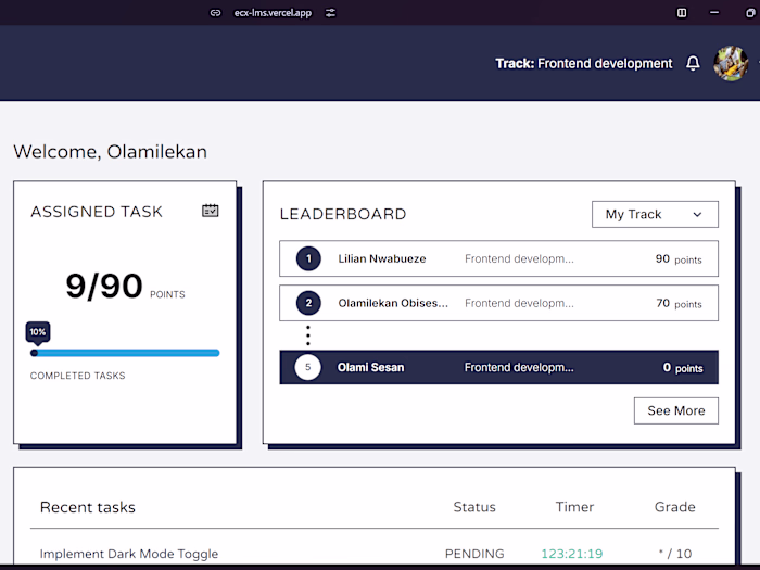 ECX-LMS Software - A Learning Management Platform.