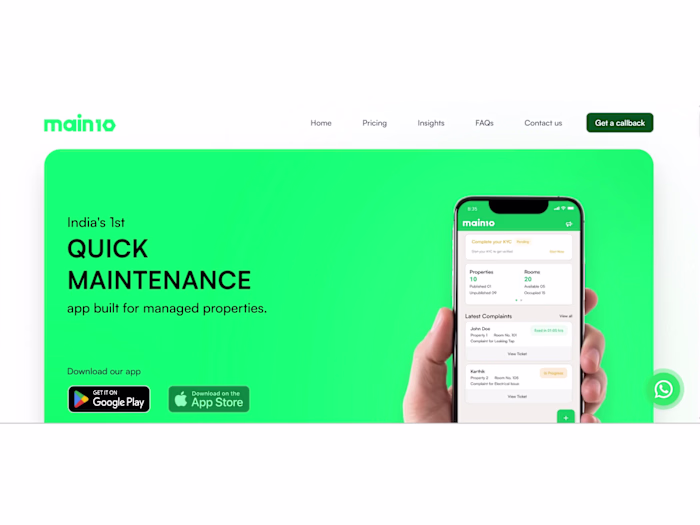Main10 — Property Maintenance Platform