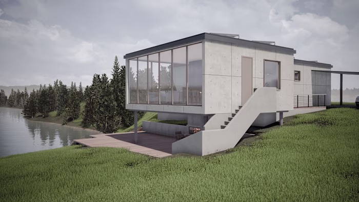 Lakefront house in Germany