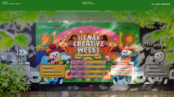 SLEMAN CREATIVE WEEK - Events Visual Graphic Needs