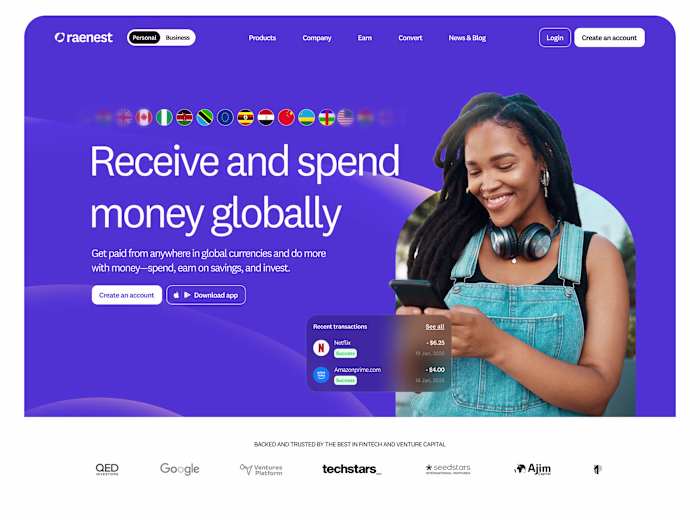 Raenest Website Redesign for Series A Transition