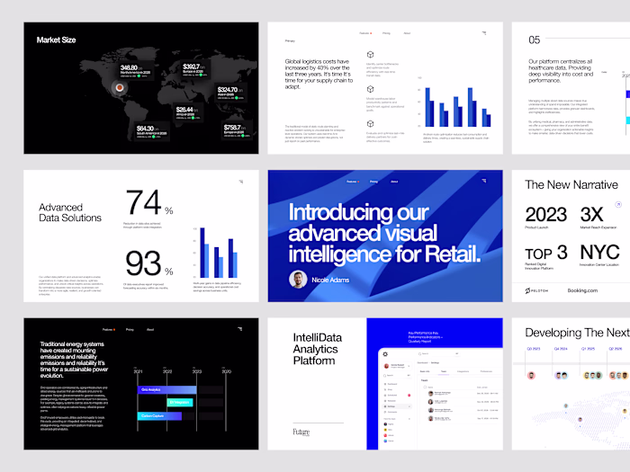 Figma Pitch Deck Design for SaaS Startups
