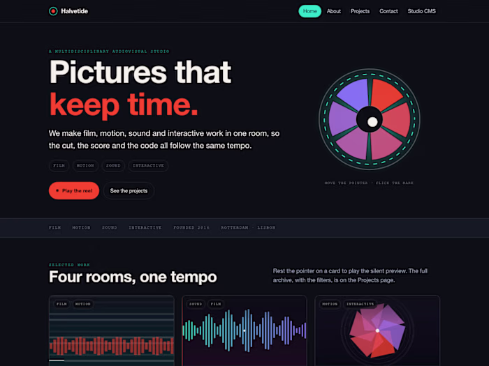 Motion-Led Studio Website: Front-End Build (Demo)