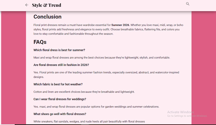FAQs about Fashion