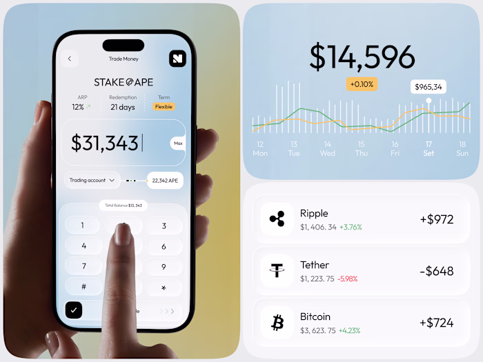 Crypto Trading App UI Design