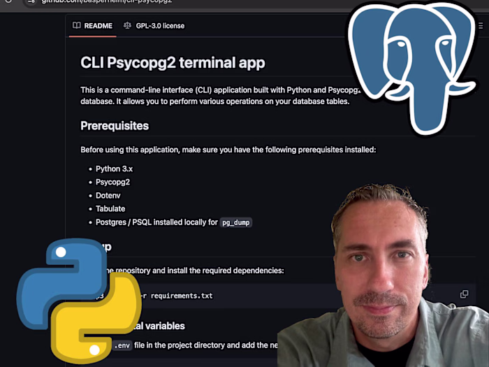 CLI Postgres Tool Written in Python