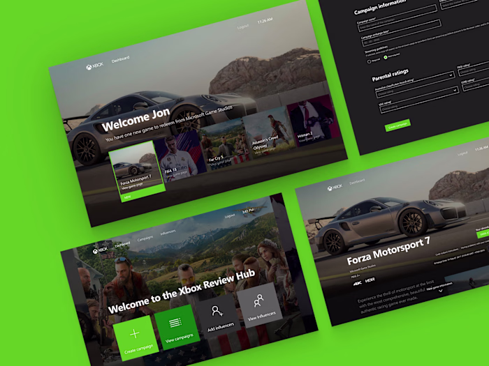 Digital hub web app for gaming influencers