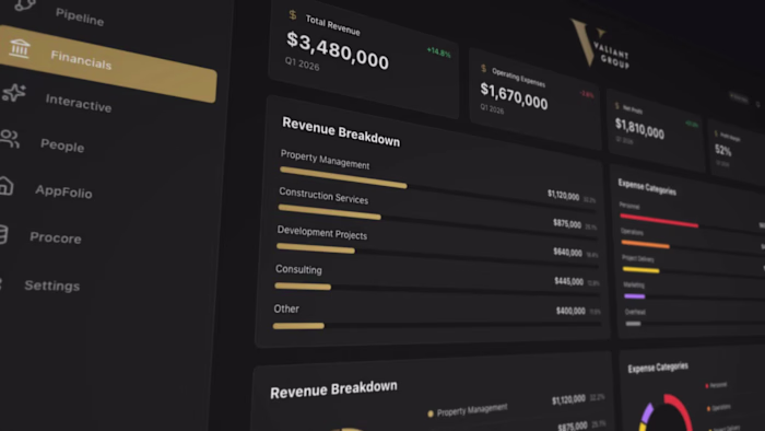 Project: Valiant HQ Property Management Dashboard