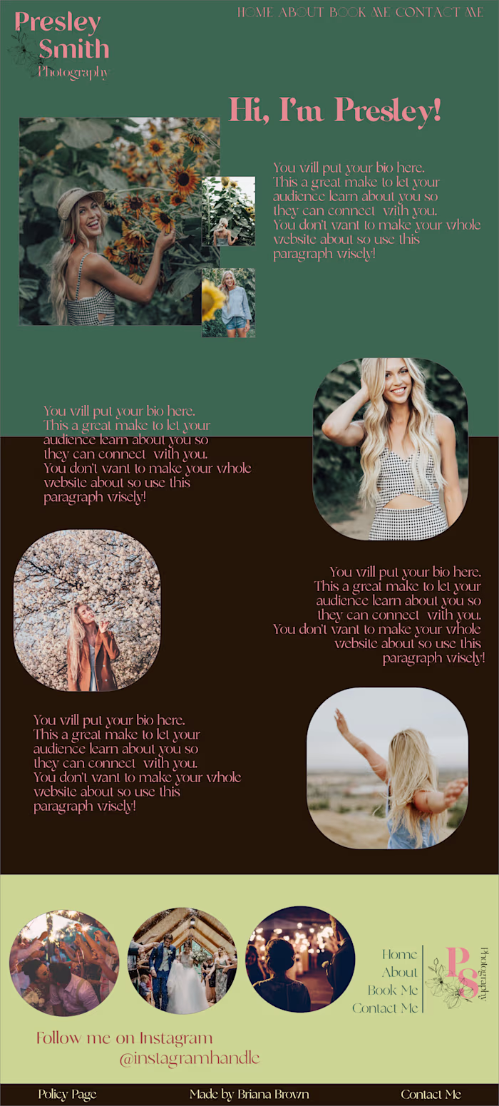Wedding Photographer Brand & Website