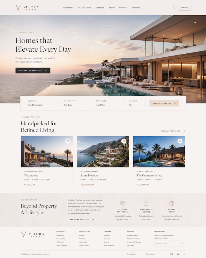 Luxury Real Estate Website