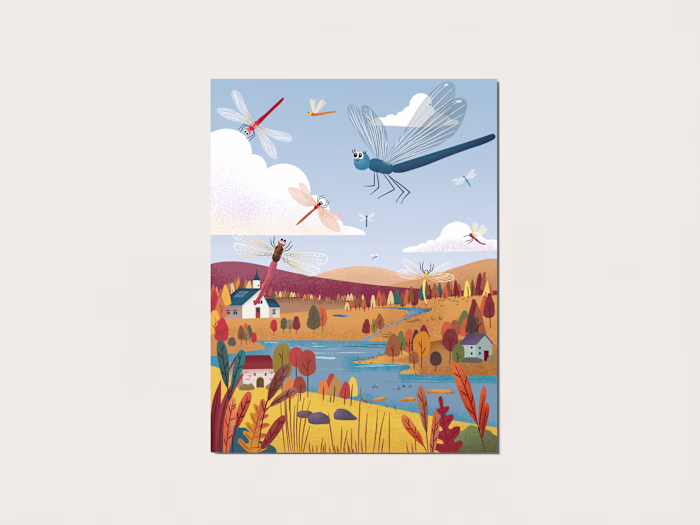 Scene-based illustrations for publishing projects,
