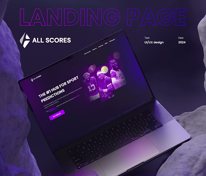 Sports Landing Page