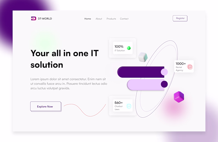 IT solution Landing page