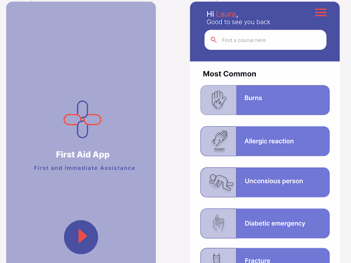 First Aid App  (Mobile App)
