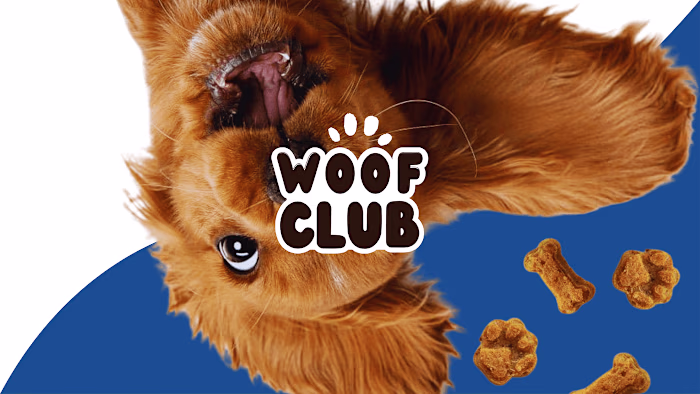 Woof Club: Brand Identity & Packaging Design—Pet Shop Brand 