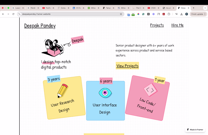React.js Portfolio – Scalable UI Design