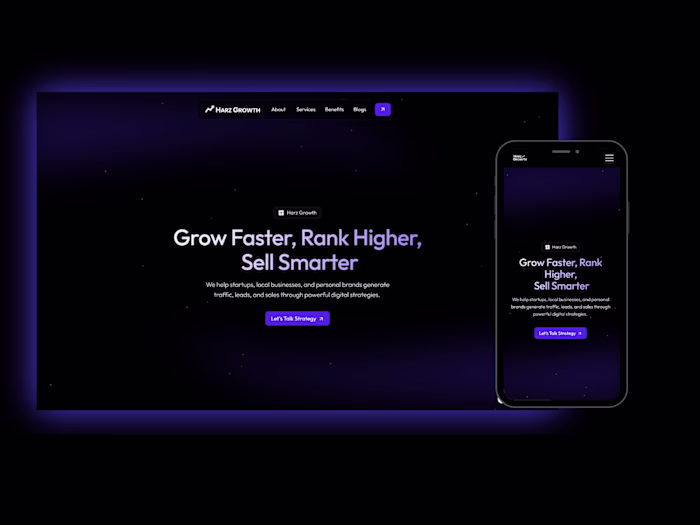 Harz Growth Website Redesign