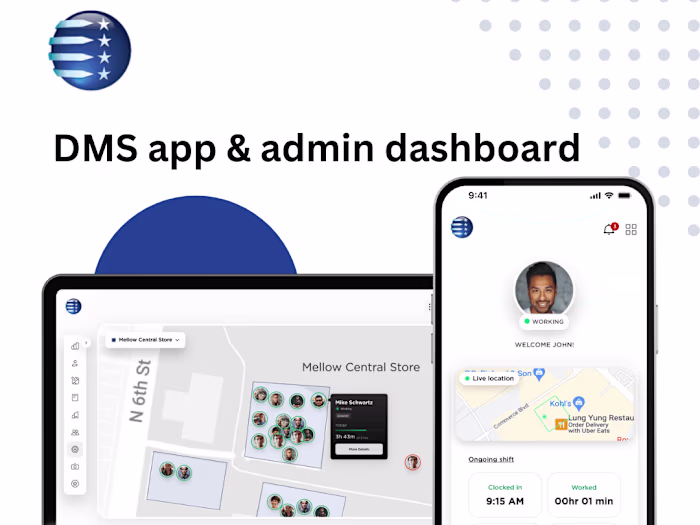 DMS (iOS/Android apps & Web dashboard)