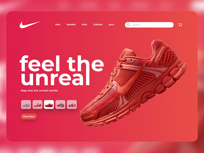 Nike Redesign Concept website