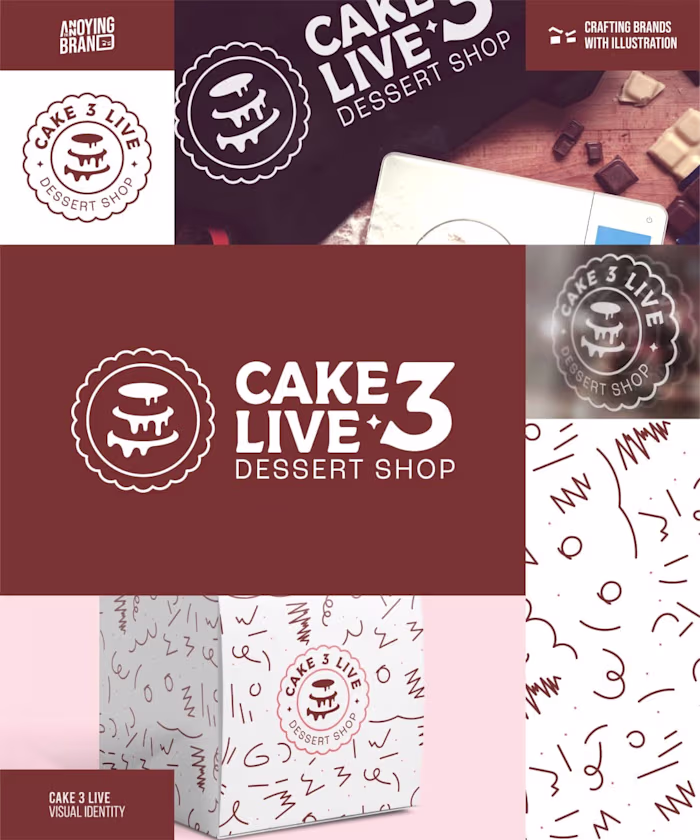 Cake 3 Live – Brand Identity