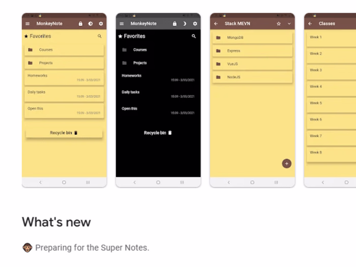 MonkeyNote web app