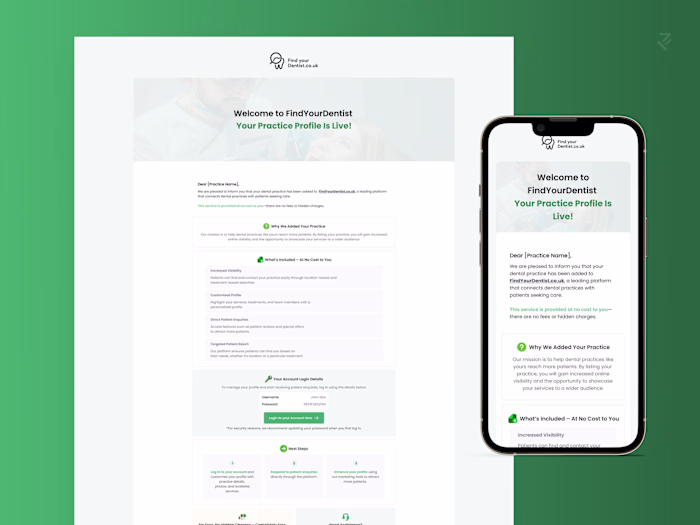 Find Your Dentist - Email Template System