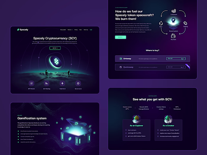 New landing for Spacely, a platform for creators & communities