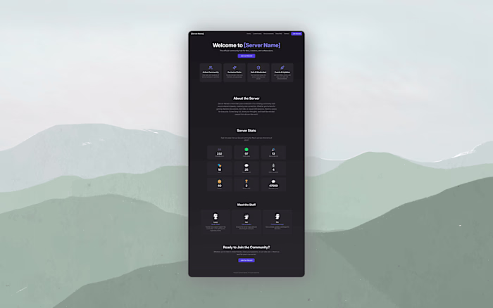 Discord Community Website