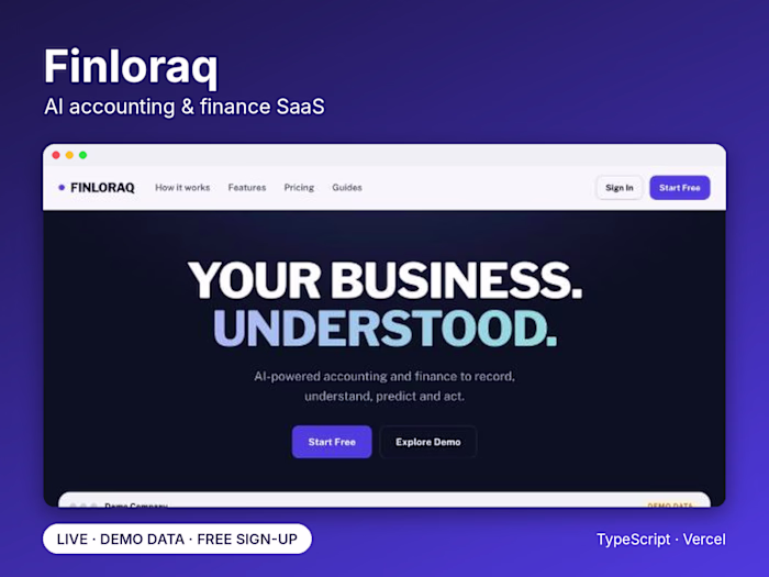 Finloraq: AI Accounting & Finance Platform