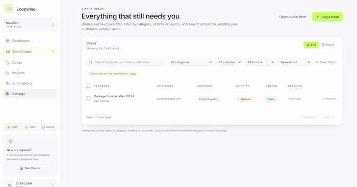 Loopwise — Every Complaint Deserves