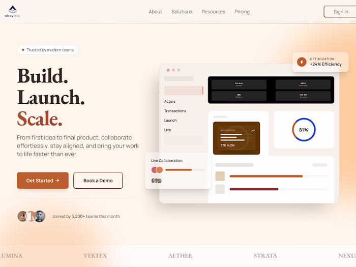 Build. Launch. Scale.
Exploring a startup