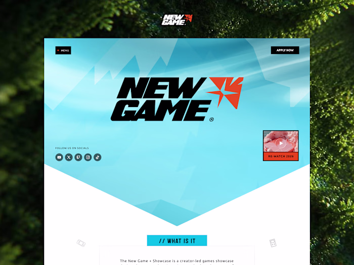 New Game+ Website Design & Development