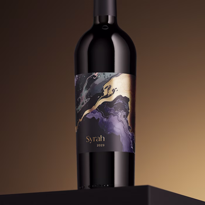 A label that blends depth