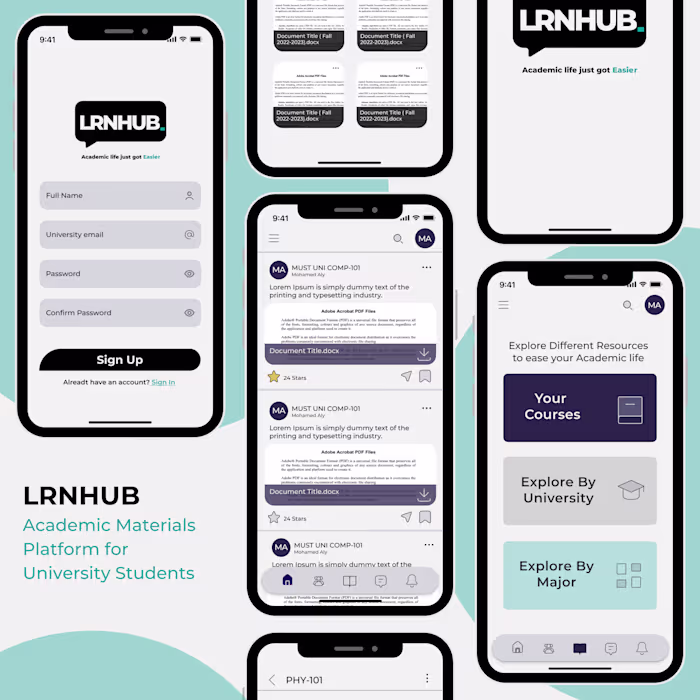 LRNHUB - UX/UI Project