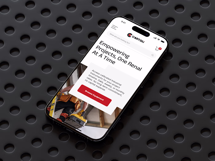 Cartoli: Industrial Equipment Rental UX