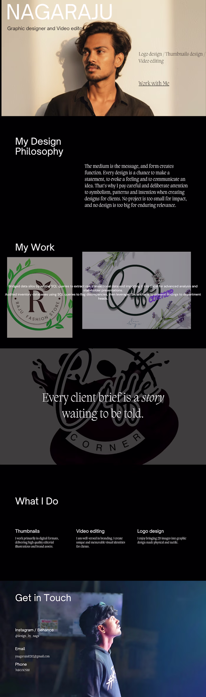 These are my recent work for cafe business and my portfolio.