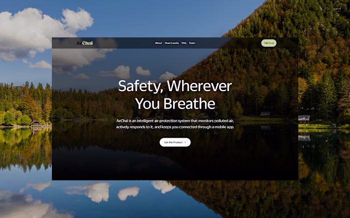 AeChai Landing Page Design Project