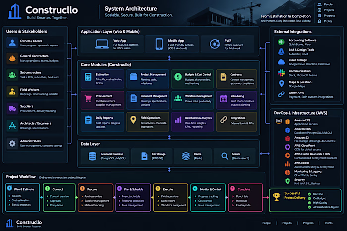 Construcllo is an all-in-one construction