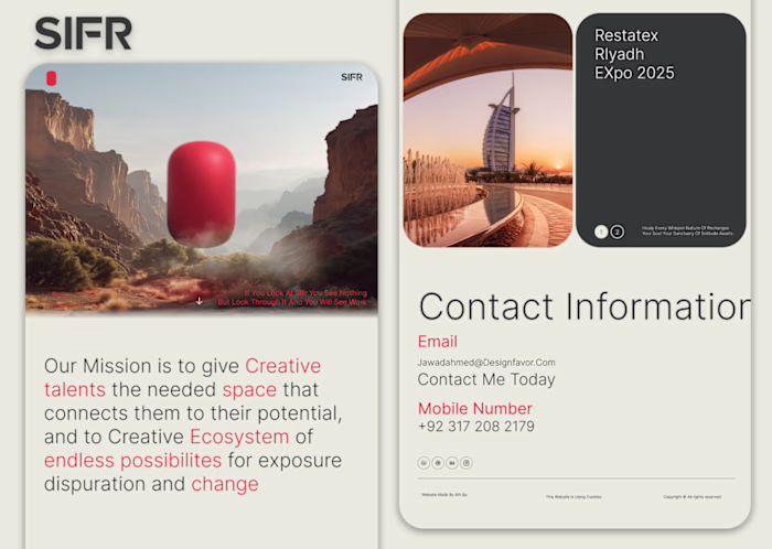 Sifr – Clean & Minimal Modern Website