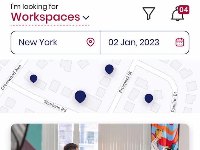 Workspace Booking Mobile Application