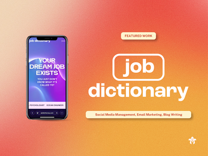 Job Dictionary | Multi-Channel Content Growth