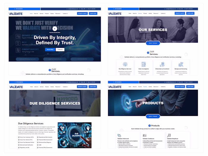 VALIDATE Verification Group & Due Diligence Corporate Website