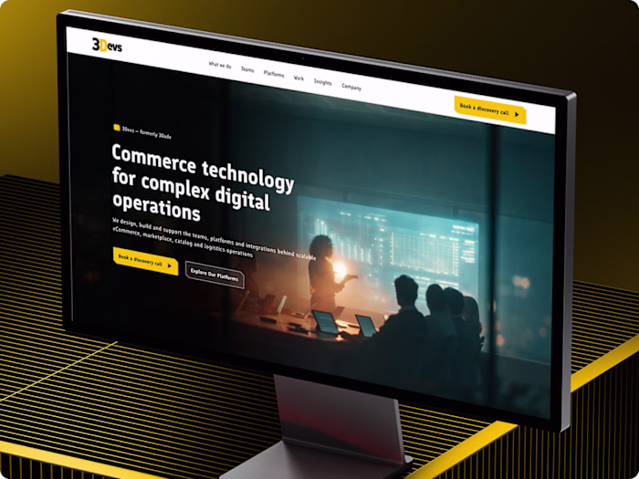 3Devs: Commerce Technology Web System & Art Direction