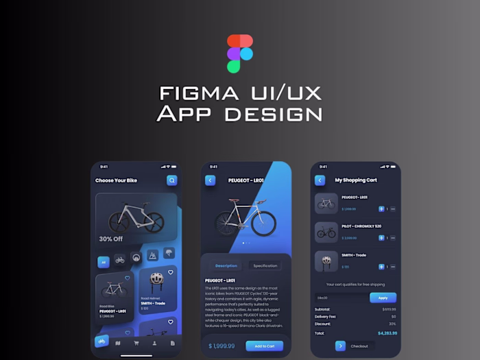 Bicycle Shopping App UI/UX Design