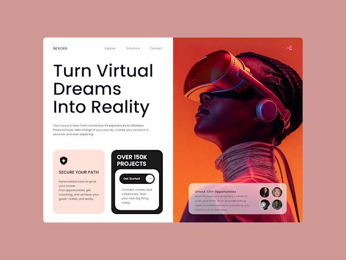 Nexora | VR & Career Growth Platform | Product Design