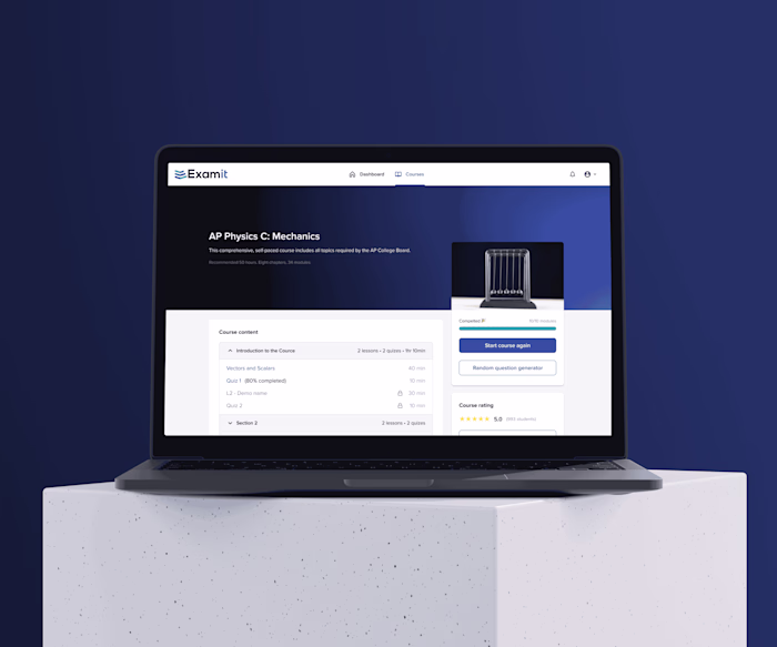 Examit - E-learning Web Application