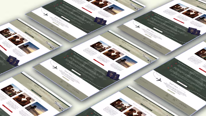 Wix Web Design For Travel Agency