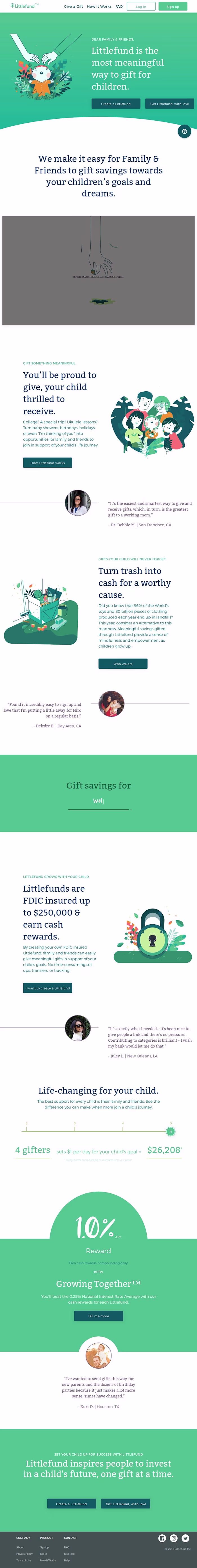 I helped Littlefund make gift-giving joyful and purposeful.