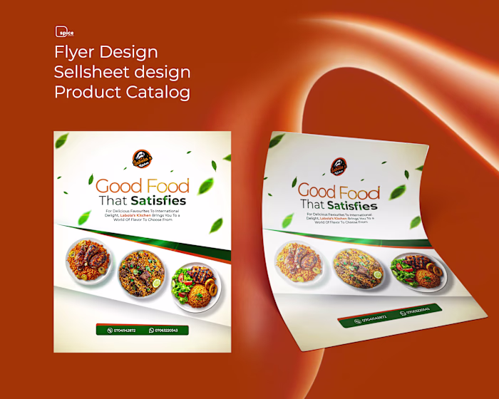Flyer Design, Sellsheet & Product