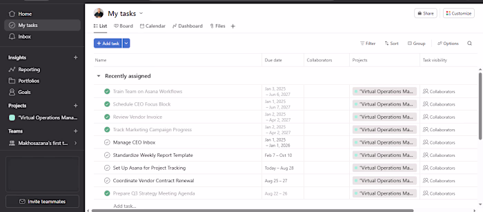Virtual Operations Management